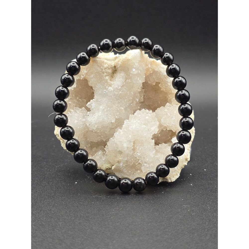 ⚫ Obsidian Bracelet – Shield of Truth (6mm) - Picture 2 of 2